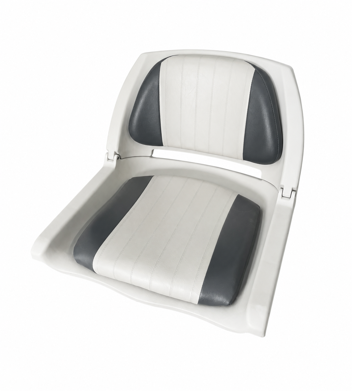Grey and White Seat Cushion